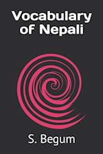 Vocabulary of Nepali