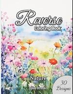 Reverse Coloring Book for Adult - 30 Designs