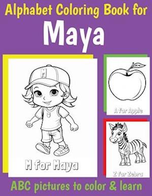 ABC Coloring Book for Maya