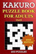Kakuro Puzzle Book for Adults - 200 Puzzles (11x11)