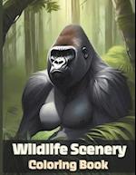 Wildlife Scenery Coloring Book