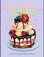 Vibrant and Simple DESSERTS Coloring Adventure