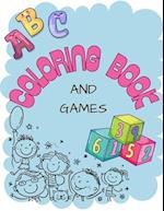 ABC and 1 to 10 numbers Coloring Book