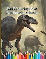 Adult Coloring Book Prehistoric Animals