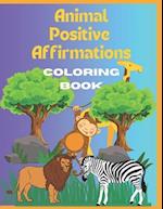 Animal Positive Affirmations Coloring book