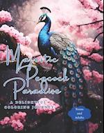 Majestic Peacock Paradise Coloring Book