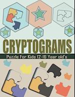 Cryptograms Puzzle For Kids 12-16 Year old's