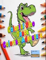 Colorful Dino Dance Coloring Adventure