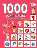 1000 Dansk Marathi Illustreret Tosproget Ordforråd (Sort-Hvid Udgave)