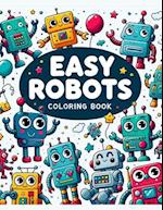 Easy Robots Coloring Book