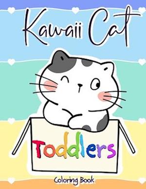 Kawaii Cat Toddler Coloring Book