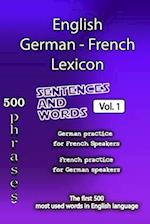 English German French Lexicon - Volume 1