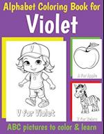 ABC Coloring Book for Violet