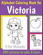 ABC Coloring Book for Victoria