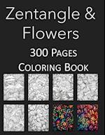 Zentangle and Flowers Coloring Book