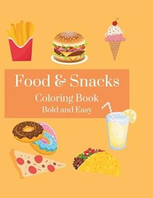 Food and Snacks Coloring Book