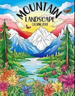 Mountain Landscape Coloring Book
