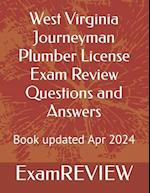 West Virginia Journeyman Plumber License Exam Review Questions and Answers