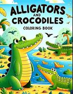 Alligators And Crocodiles Coloring Book