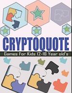 Cryptoquote Games For Kids 12-16 Year old's