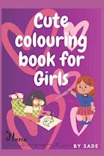 Cute coloring book for Girls