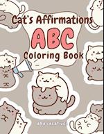 Kawaii Cat's Affirmation ABC Coloring Book for Ages 4-8