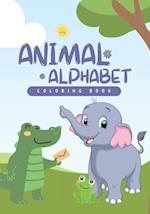 Animal Alphabet Coloring Book for Kids, Early Learning, Preschool