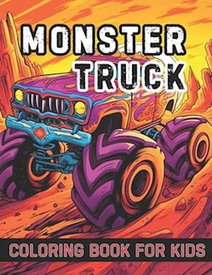 Monster Truck Coloring Book For Kids