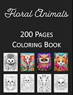 Floral Animals Coloring Book