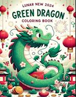 Lunar New Year 2024, Green Dragon coloring book