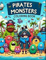 Pirates & Monsters coloring book