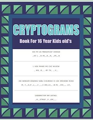 Cryptograms Book For 16 Year Kids old's