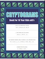 Cryptograms Book For 16 Year Kids old's