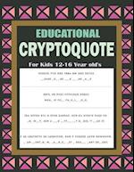 Educational Cryptoquote For Kids 12-16 Year old's