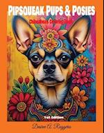 "Pipsqueak Pups & Posies" Chihuahua Coloring Book (1st. Edition)