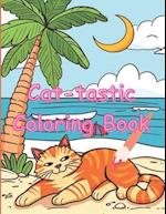 Cat-tastic Coloring Book for ages 8 to 12