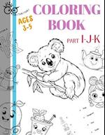 TOKToktok coloring book AGES 3-5 PART I-J-K