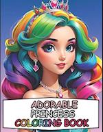 Adorable Princess Coloring Book