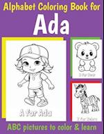 ABC Coloring Book for Ada