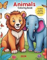 Wild Wonders. Coloring book for kids 4-8 years