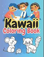 Animals coloring book The Joy of Kawaii 100 Pages Beautiful Illustrations to Color and Inspire