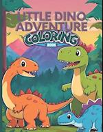 Little Dino Adventure Coloring Book