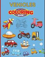 Vehicles Coloring Book for Kids