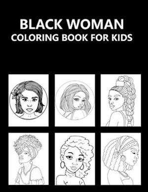 Black Woman Coloring Book For Kids