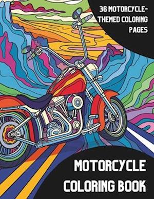 Motorcycle Coloring Book