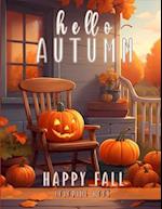 Hello Autumn & Happy Fall Coloring Book