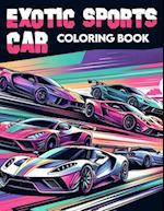 Exotic Sports Car Coloring book