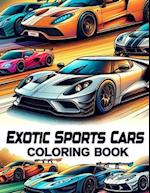Exotic Sports Cars Coloring book