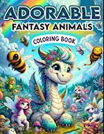 Adorable Fantasy Animals Coloring book