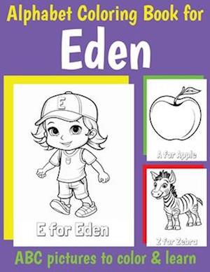 Eden Personalized Coloring Book